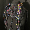 K26-004 black multi boobles 90